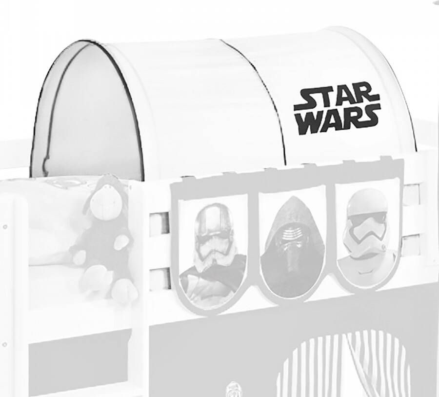 Lilokids Tunnel Star Wars Zwart voor halfhoogslaper