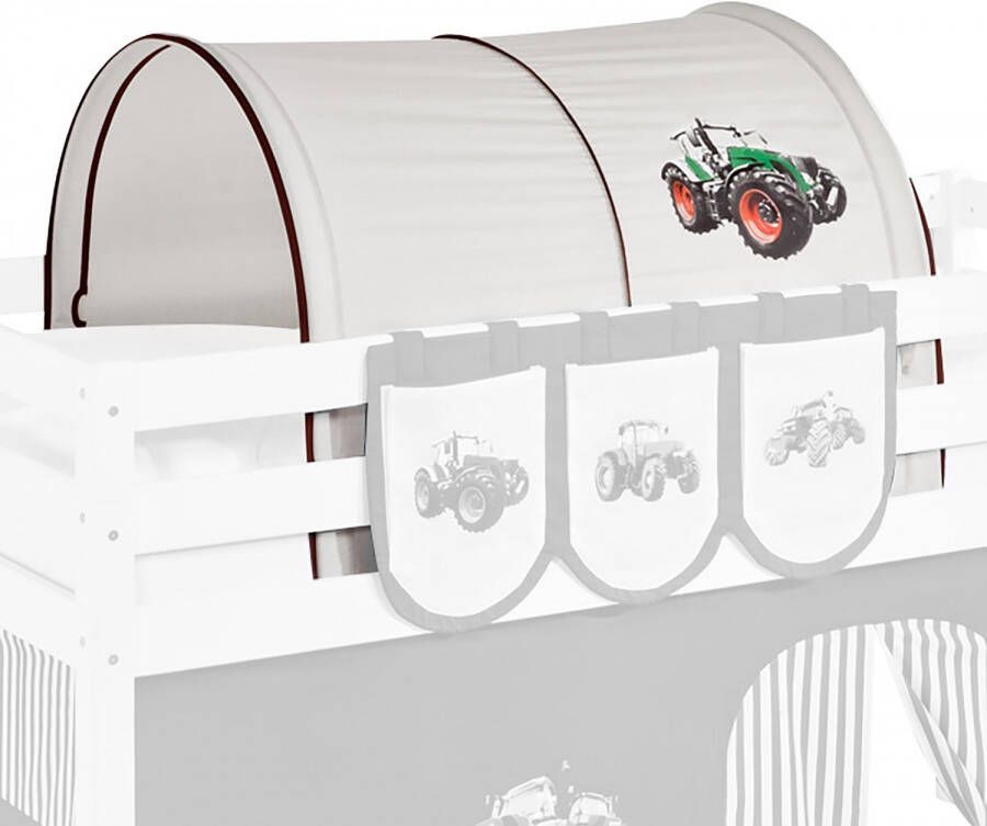 Lilokids Tunnel Tractor Bruin voor halfhoogslaper
