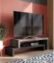 TemaHome TV Meubel Tv-meubel Cliff 125cm Zwart; Grijs; Betonlook - Thumbnail 1