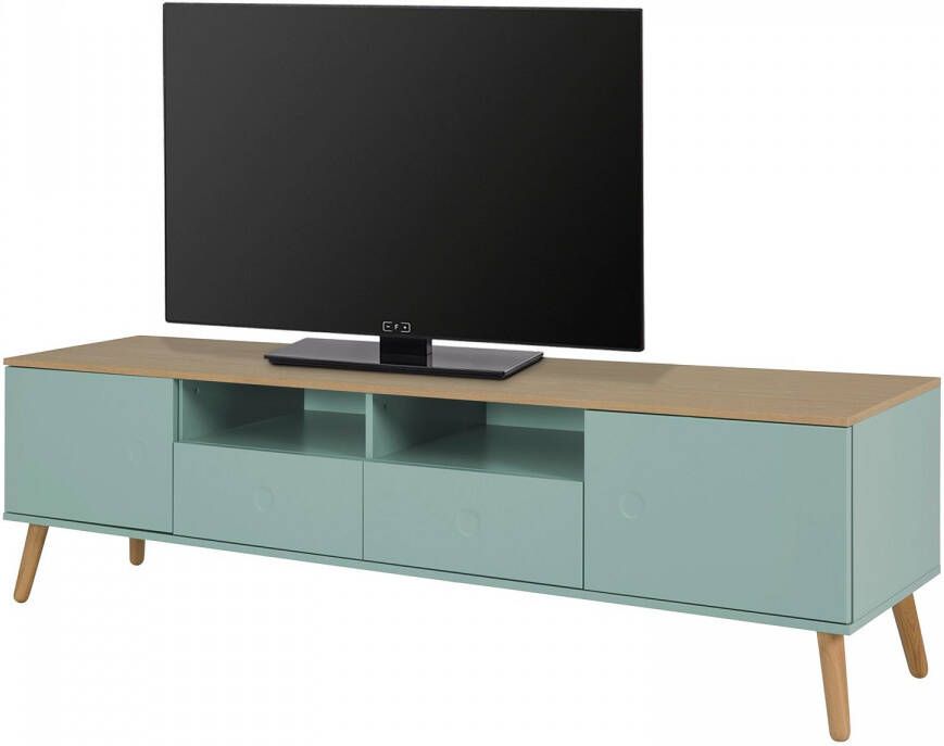 Tenzo tv-meubel Dot groen eiken 54x192x43 cm Leen Bakker