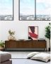 Kave Home Nadyria walnootfineer 3-deurs tv-meubel met zwarte afwerking staal 180 x 50 cm (mtk0177) - Thumbnail 4