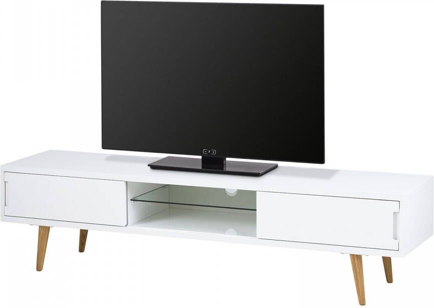 Leen Bakker TV-meubel Alasen wit 46x45x180 cm - Foto 2