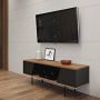 TemaHome TV Meubel Tv-meubel Pixie 140cm Bruin; Zwart - Thumbnail 1