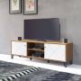 Trendteam TV Meubel tv-meubel Touch x 40 x 56 Artisan Oak 183cm Wit; Bruin - Thumbnail 2