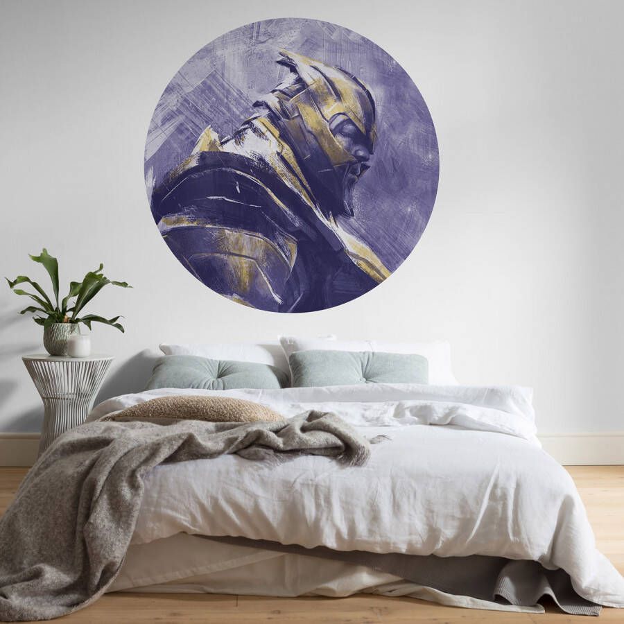 Komar Fotobehang Avengers Painting Thanos 125 x 125 cm (breedte x hoogte) rond en zelfklevend