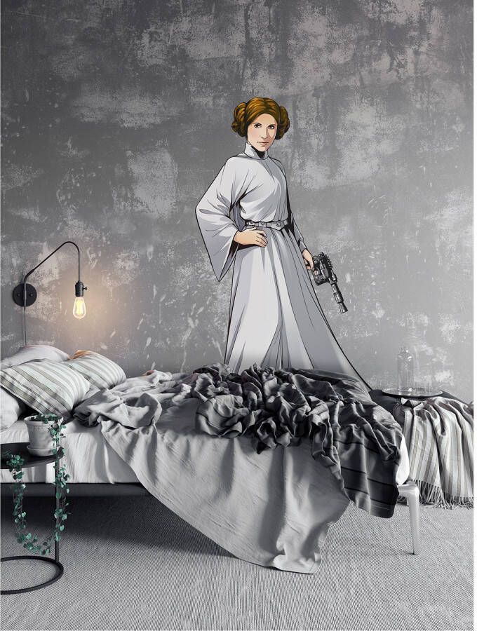 Komar Vliesbehang Star Wars XXL Princess Leia 127 x 170 cm (breedte x hoogte) zelfklevend vlies (1 stuk) - Foto 4