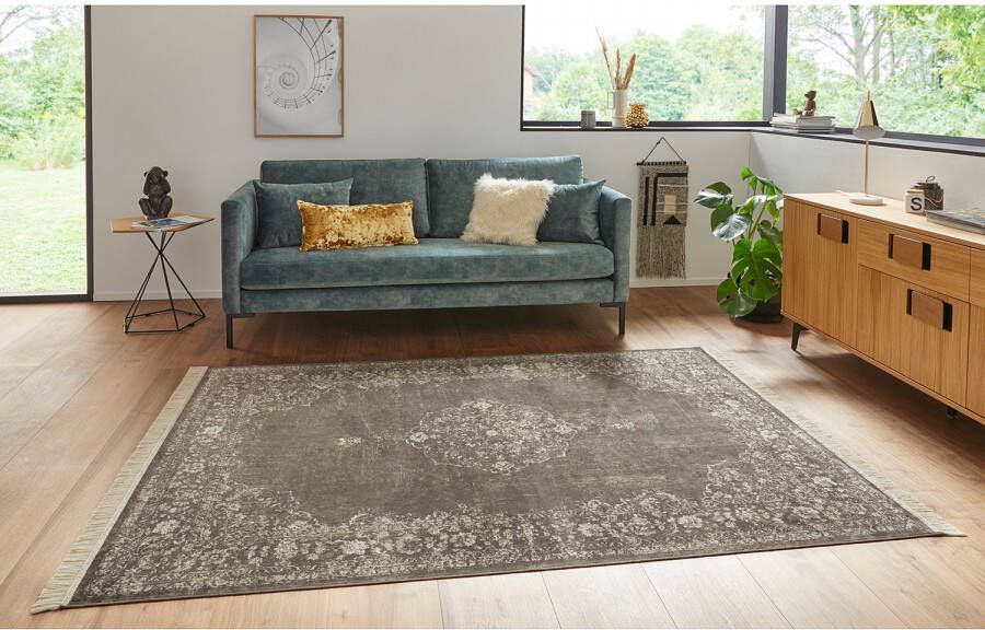 HANSE Home Vloerkleed Orient Vintage medaillon Oriëntaals met franje oriënt woonkamer slaapkamer eetkamer - Foto 4