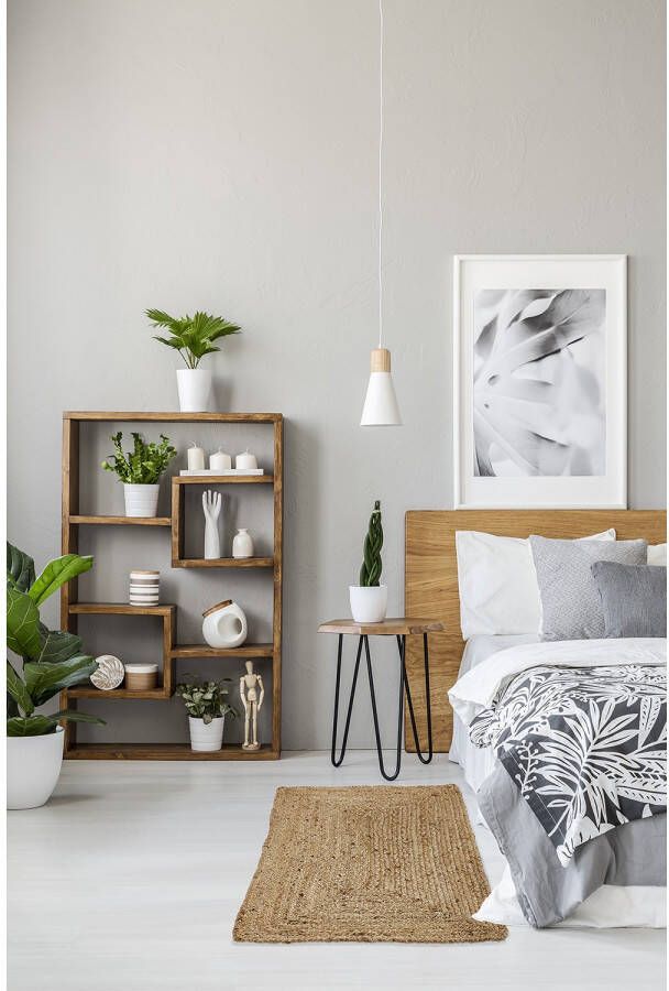 LUXOR living Vloerkleed Salo Jute tapijt handgeweven vlechtontwerp 100% natuurlijke vezel - Foto 6