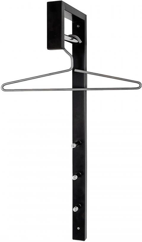 Haku EMOB Wandkapstok 20 x 4 x 70 cm Zwart Wandkapstokken Zwart Metaal Wandkapstokken Op voorraad - Foto 2