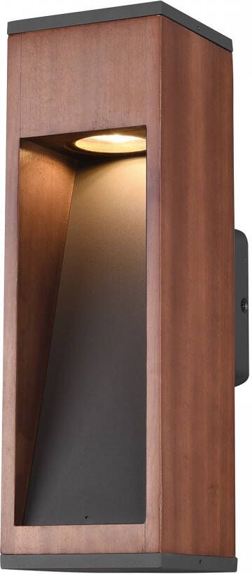 Trio Leuchten Wandlamp Canning Bruin Outdoor