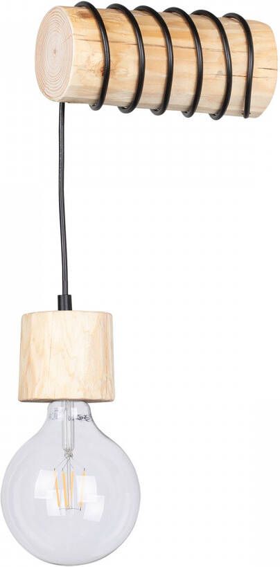 SPOT Light Wandlamp TRABO PINO Houten balk van massief grenenhout ø 8-12 cm duurzaam - Foto 3