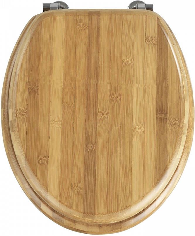 Wenko Toiletzitting Bamboe donker (1 stuk) - Foto 8
