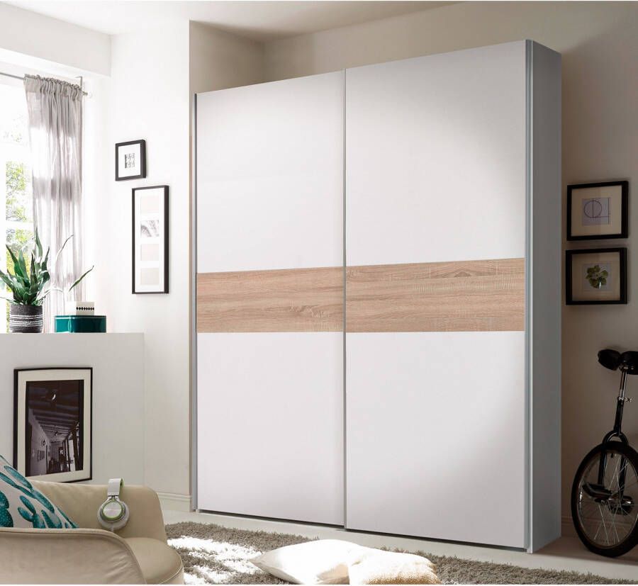 Power+ Pol Power Puls kledingkast houtmateriaal decoratief folie 2 deuren 170x195x59 cm