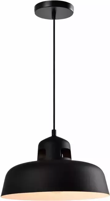 QUVIO Hanglamp industrieel Simplistisch design D 30 cm Zwart - Foto 1