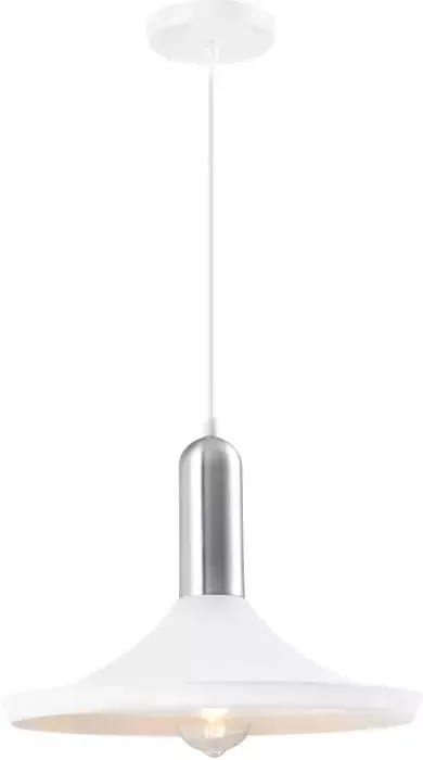 QUVIO Hanglamp modern Aluminium D 36 cm Wit - Foto 1