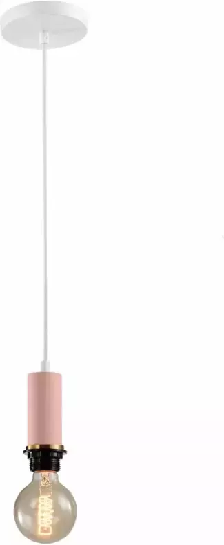 QUVIO Hanglamp modern Minimalistisch Diameter 4 5 cm Roze - Foto 1