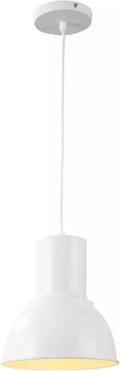QUVIO Hanglamp retro Rond design Diameter 23 cm Wit - Foto 1
