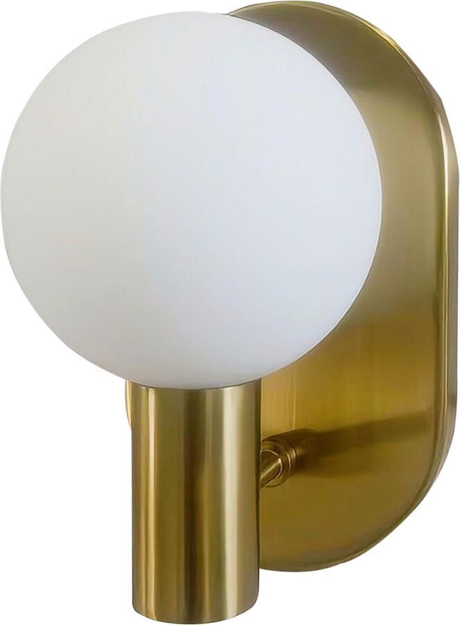 QUVIO Gouden wandlamp 1 lichtpunt Metaal Glas
