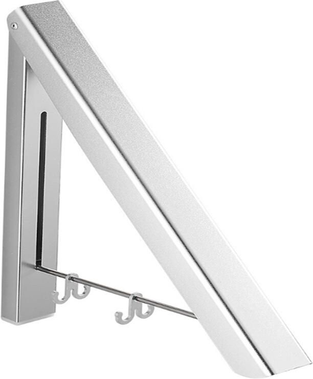XIVADA Droogrek Lici Inklapbaar Aluminium Droogrek muur Zilver