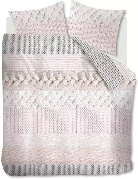Ariadne at Home dekbedovertrek Spring knit naturel 200x200 220 Leen Bakker