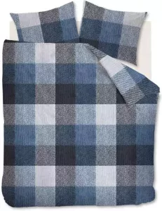At Home by Beddinghouse dekbedovertrek Andros blauw 200x200 220 cm Leen Bakker