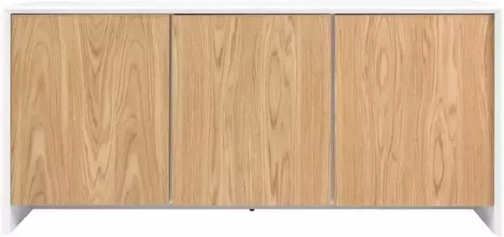 Bestway Tenzo dressoir Profil 3-deurs wit eikenkleur 80x173x47 cm Leen Bakker