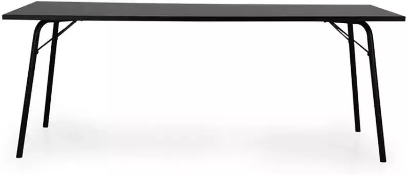 Bestway Tenzo eetkamertafel Daxx antraciet zwart 75x200x90 cm Leen Bakker