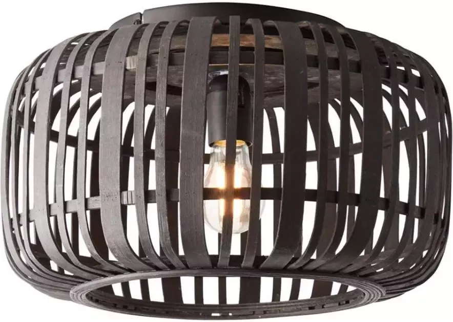 Brilliant plafondlamp Woodrow 1-lichts zwart 39 5 cm Leen Bakker - Foto 1