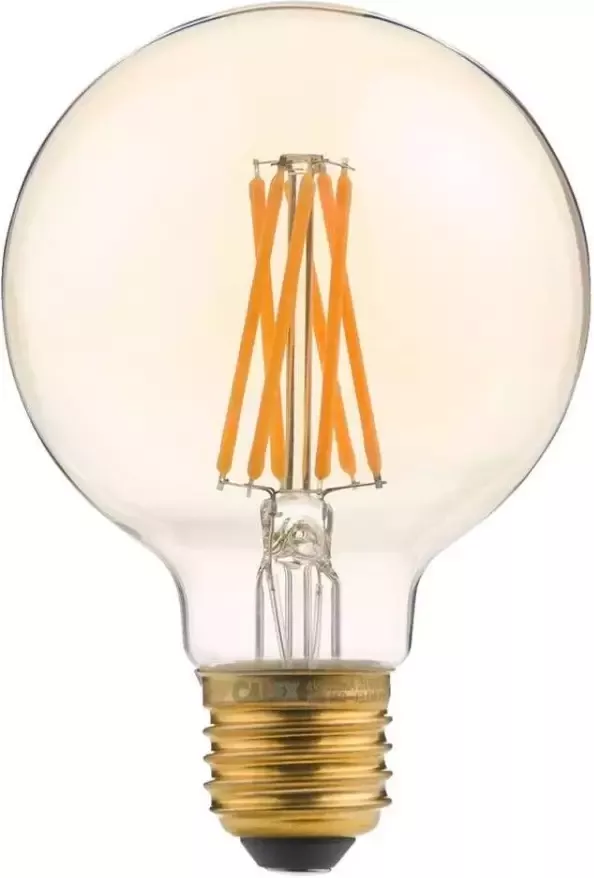 Trendhopper Calex LED volglas LangFilament Globelamp 220-240V 3.5W 250lm E27 G80 Goud 2100K Dimbaar - Foto 1