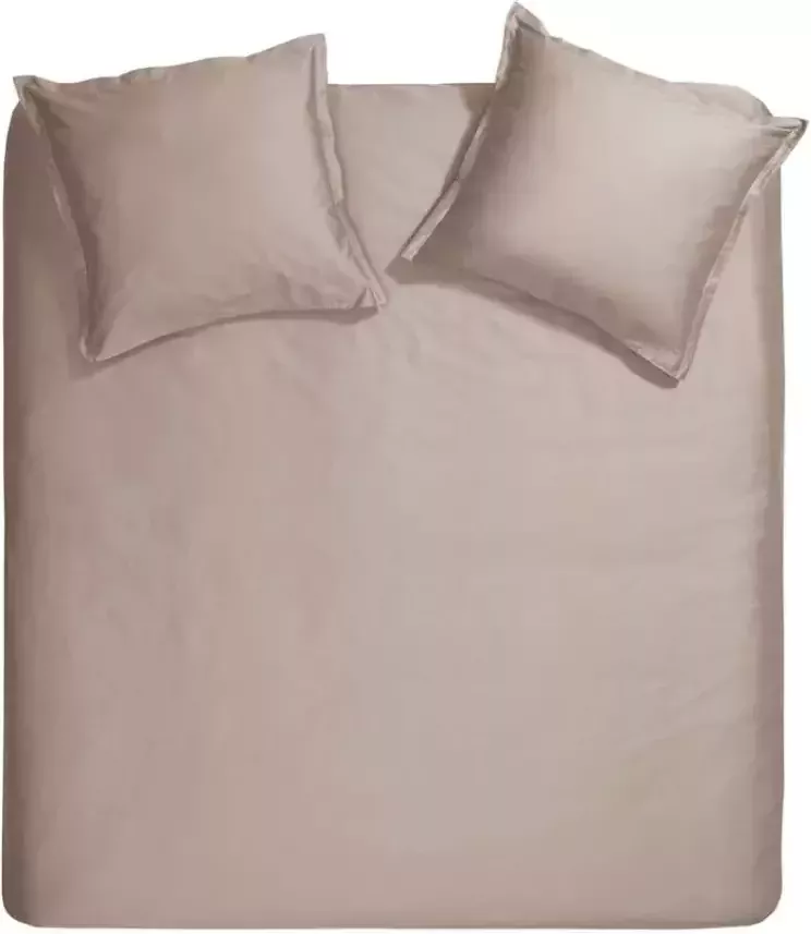 Cinderella dekbedovertrek Uni taupe 200x200 220 cm Leen Bakker