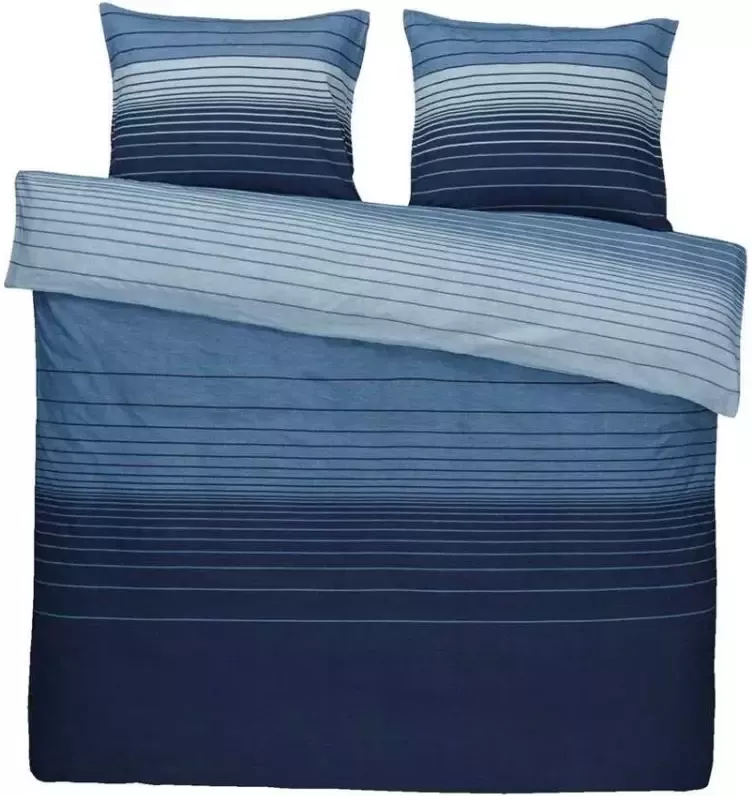 Comfort dekbedovertrek Stockholm blauw 240x200 220 cm Leen Bakker
