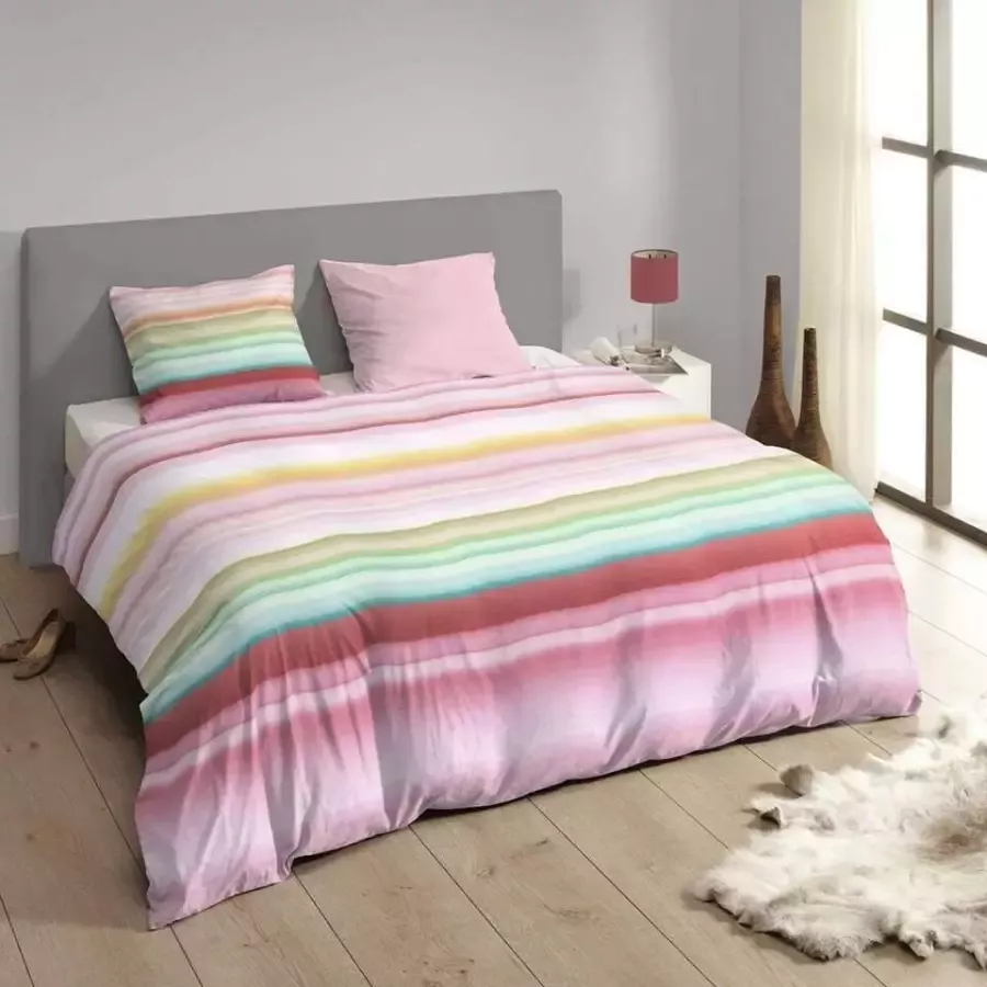 Descanso dekbedovertrek Seluna multikleur 140x200 220 cm Leen Bakker