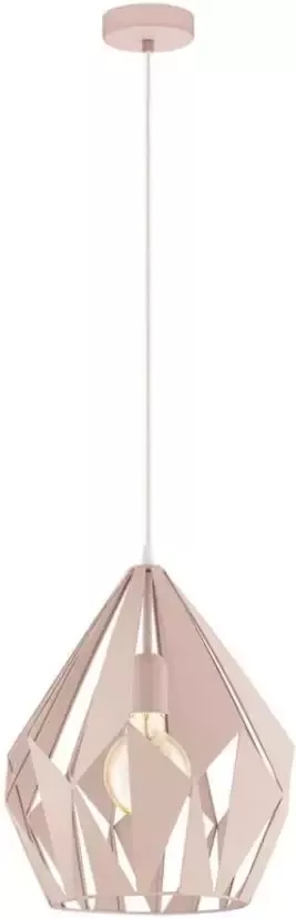EGLO  Carlton-p - hanglamp - 1-lichts - Ø31 cm - E27 - abrikooskleur