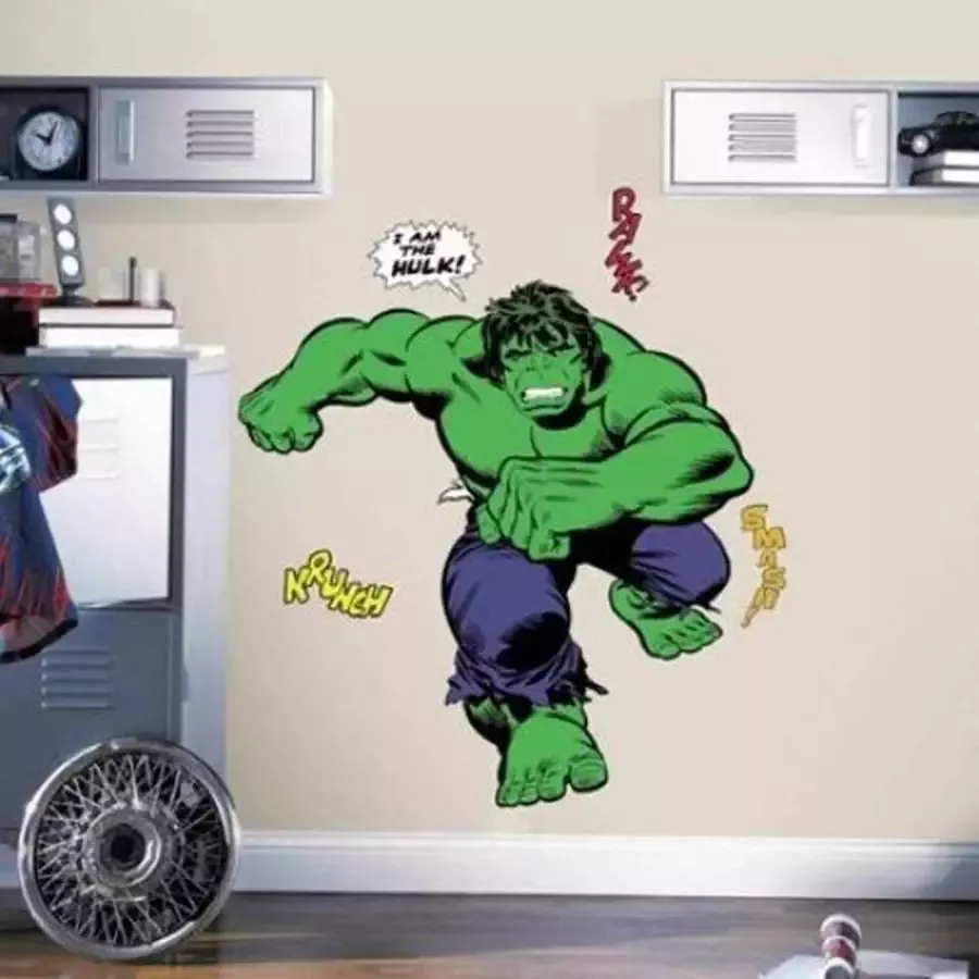 EGLO RoomMates muursticker Avengers De Hulk 46x13 cm Leen Bakker