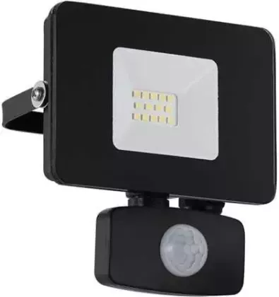EGLO LED-buitenwandlamp met sensor Faedo 3 10 W 11x5x13 5 cm zwart