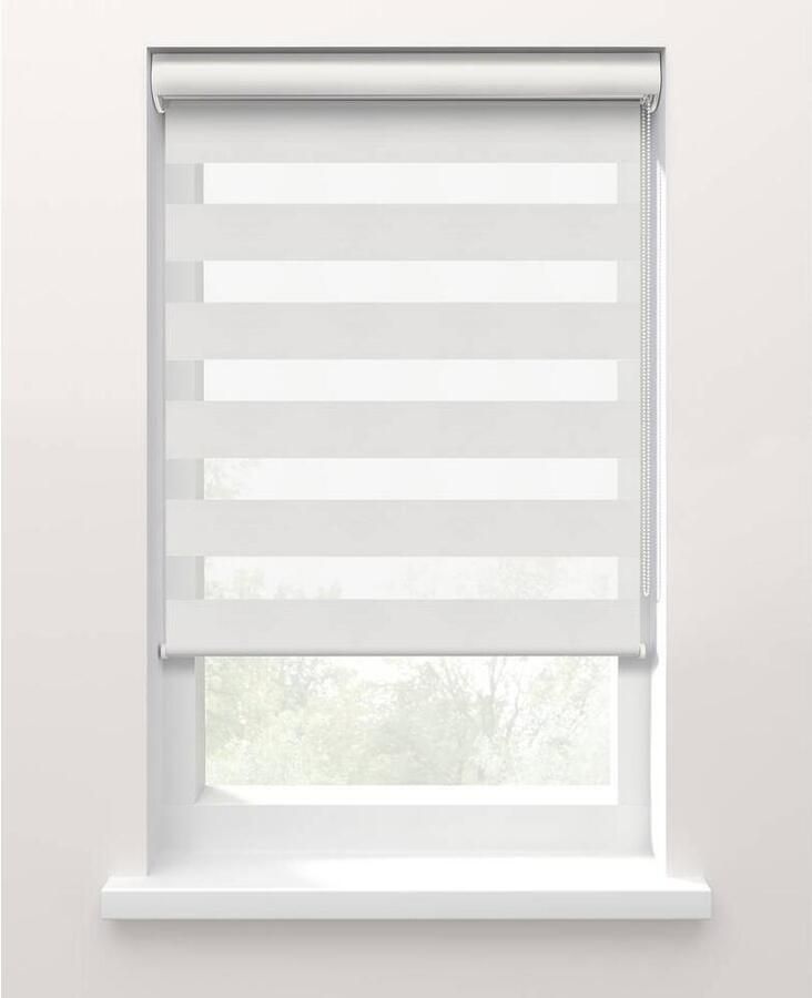 Fenstr Duo rolgordijn Marseille lichtdoorlatend fossiel (25021) Leen Bakker