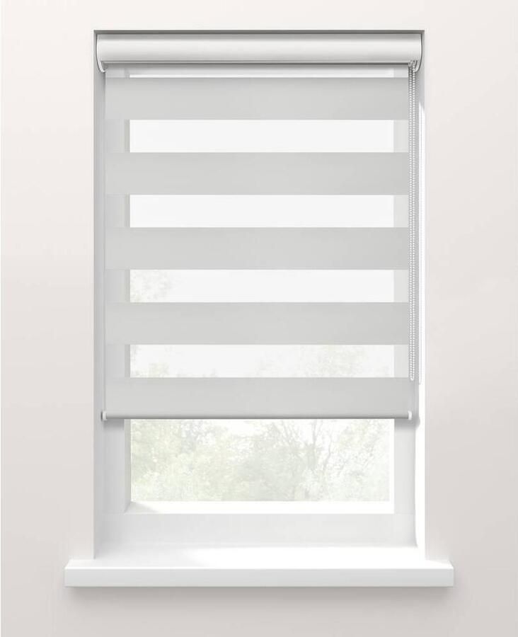Fenstr Duo rolgordijn Nice lichtdoorlatend wit (10044) Leen Bakker