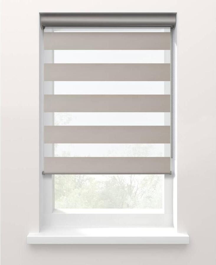 Fenstr Duo rolgordijn Nice lichtdoorlatend zand (25038) Leen Bakker