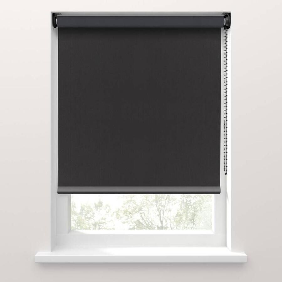 Fenstr Rolgordijn Latina verduisterend zwart (15057) Leen Bakker