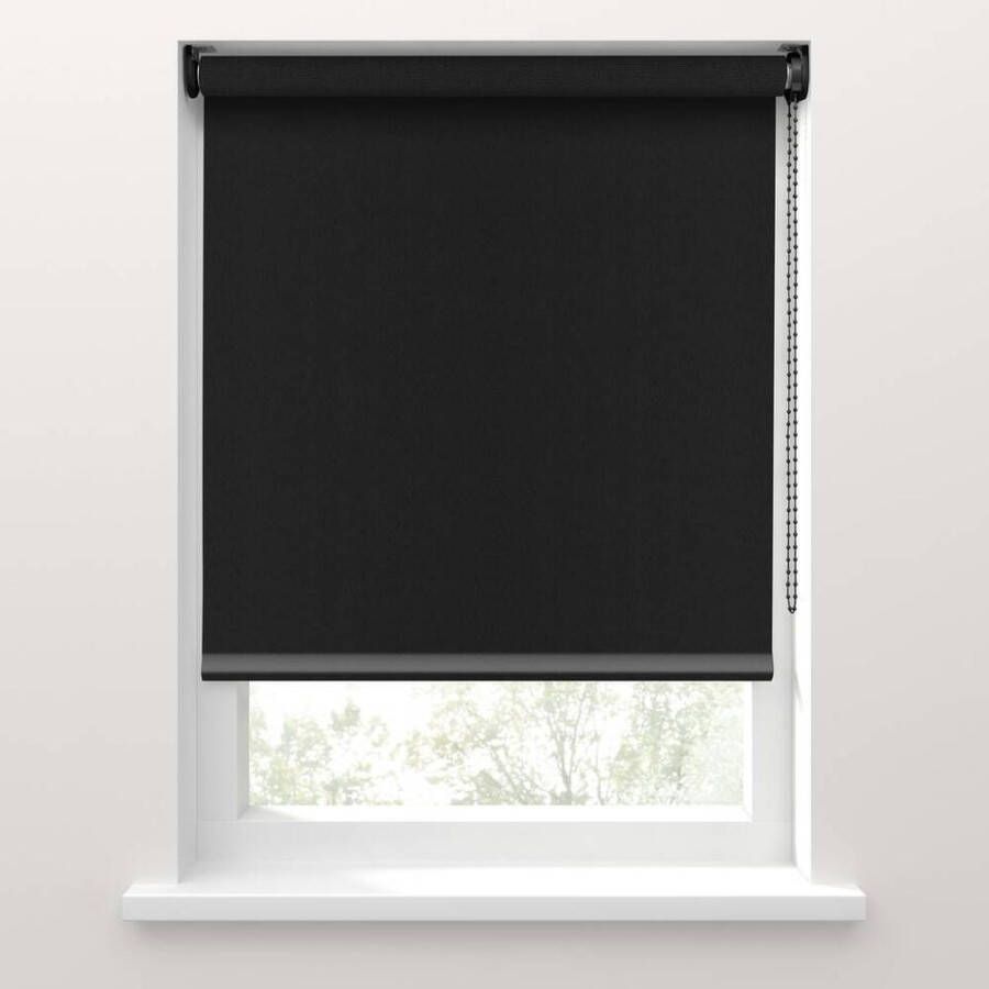 Fenstr rolgordijn Rimini screen wit grijs (10029) Leen Bakker