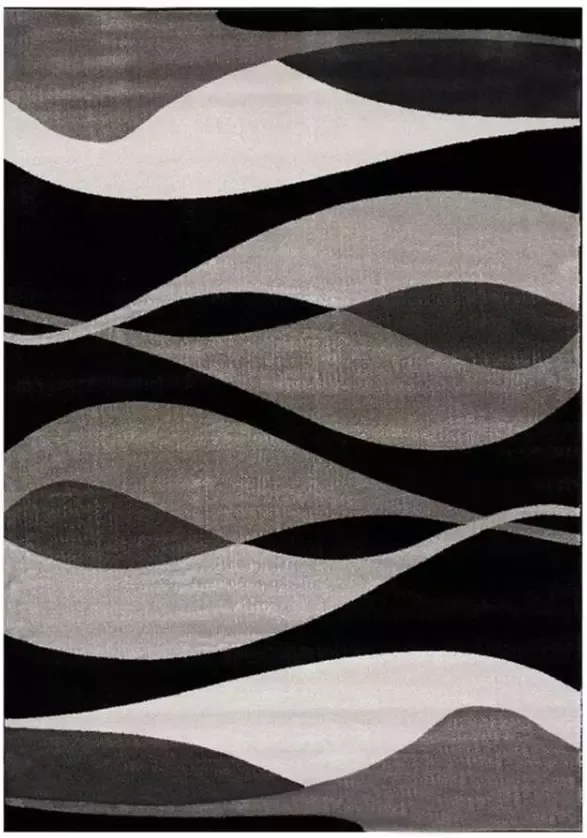 Floorita vloerkleed Hudson grijs zwart 200x290 cm Leen Bakker