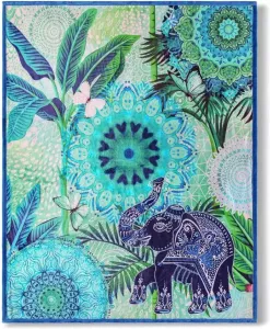Hip plaid Isara blauw 130x160 cm Leen Bakker