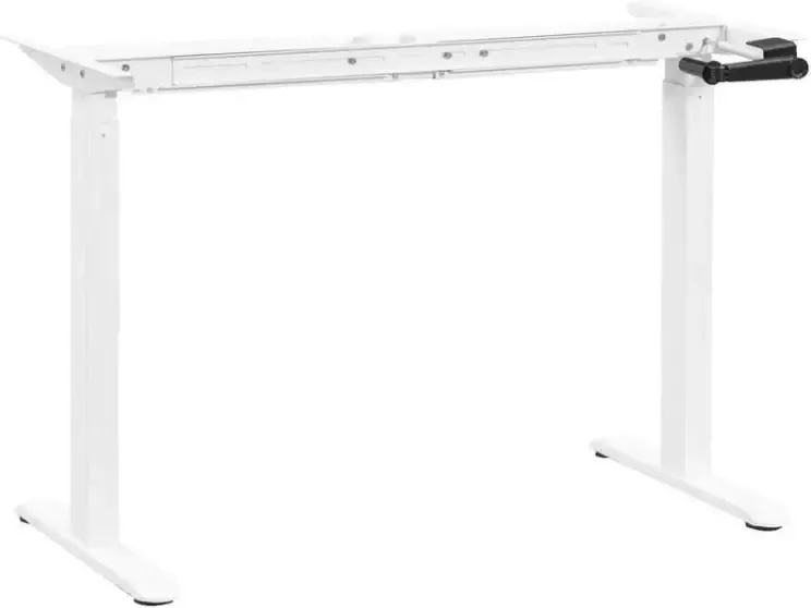 Homeworx Frame zit sta bureau handmatig verstelbaar wit Leen Bakker