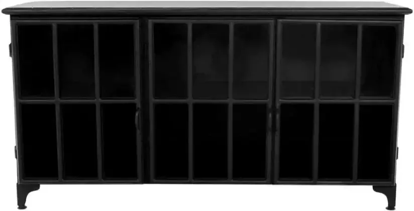 HSM Collection dressoir Manhattan zwart 150x40x80 cm Leen Bakker