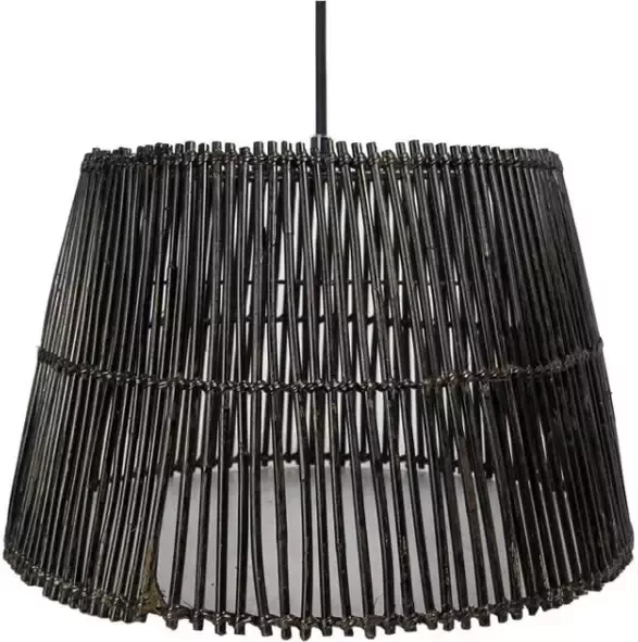 HSM Collection hanglamp Ajay black wash Ø48 cm Leen Bakker
