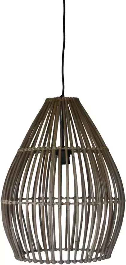 HSM Collection hanglamp rotan naturel 40x51 cm Leen Bakker