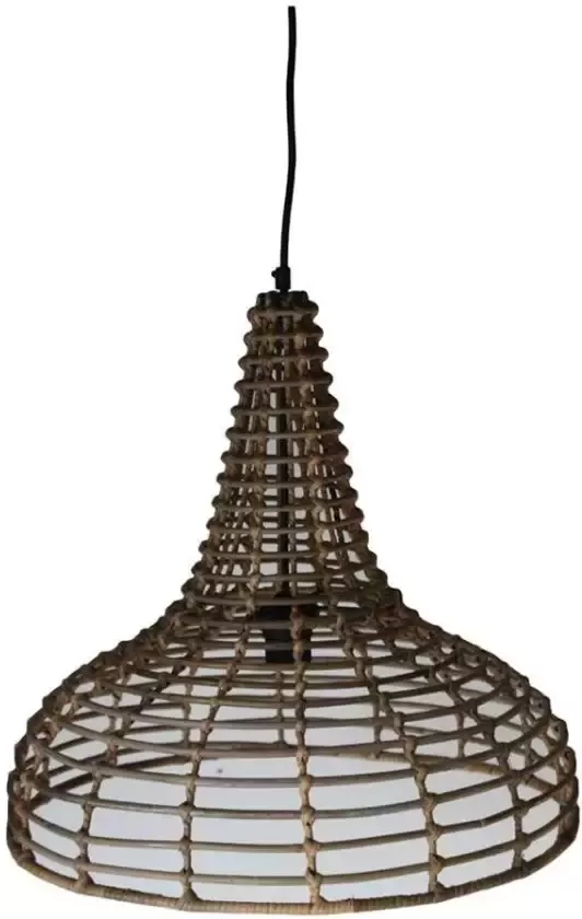 HSM Collection hanglamp rotan naturel 50x48 cm Leen Bakker