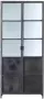 HSM Collection vitrinekast Bronx grijs wit 90x36x200 cm Leen Bakker - Thumbnail 1