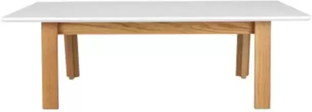 Inventum Tenzo salontafel Profil wit eiken 38x120x60 cm Leen Bakker