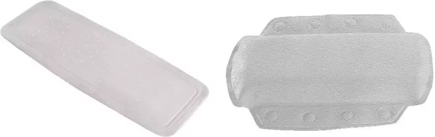 Kleine Wolke ANTISLIP SET AROSA GULL BADMAT + NEK Leen Bakker